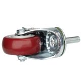  Bánh xe nhựa đỏ phi 75mm, ren M12 (dùng cho tán 19) (cái) 
