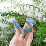  Bộ pat sắt đỡ thang giường màu trắng xanh kích thước 46x35mm (Bộ 4 cái) 