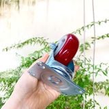  Bánh xe đế vuông màu đỏ phi 100mm, cao tổng 130mm - không khóa (Cái) 