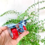  Bánh xe đỏ đế vuông phi 40mm có khóa - không khóa (Cái) 