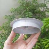  Nắp luồn dây điện nhựa màu trắng xám, phi 80mm (Cái) 