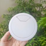  Nắp luồn dây điện nhựa màu trắng xám, phi 80mm (Cái) 