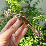  Tay nắm tủ hoa văn màu vàng sáng sang trọng (Cái) 