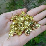  Đinh dù trang trí màu vàng sáng 11mm, 16mm (Bịch 1.000c) 