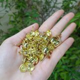  Đinh dù trang trí màu vàng sáng 11mm, 16mm (Bịch 1.000c) 