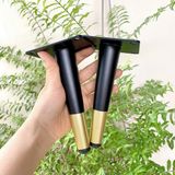  Chân ghế sofa cao cấp thân đen gót vàng loại thẳng (Cái) 