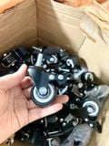  Bánh xe tủ nội thất - ty ren M8/M10/M12 - có khóa (cái) 