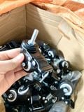  Bánh xe tủ nội thất - ty ren M8/M10/M12 - có khóa (cái) 