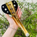  Chân ghế mỏ vịt - vàng bóng - cao 150mm 