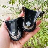  Bánh xe cố định 1 chiều màu đen, phi 40mm, 50mm (Cái) 