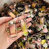  Khóa mỏ vịt có tai xi 7 màu (Cái) 