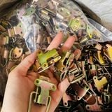  Khóa mỏ vịt có tai xi 7 màu (Cái) 