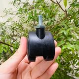  Bánh xe tủ nội thất bằng nhựa - tyren - có khoá (Cái) 