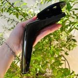  Chân ghế mỏ vịt - đen bóng - cao 150mm 