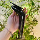  Chân ghế mỏ vịt - đen bóng - cao 150mm 