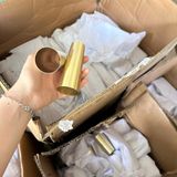  Ống Côn Màu Đồng Chụp Chân Bàn Ghế 100x25x36mm 