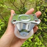  Bánh xe tủ cố định một chiều, màu trắng phi 50mm (Cái) 