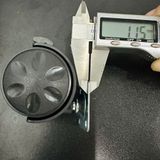  Bánh xe nhựa hoa mai màu đen - pat vuông, có khoá (Bộ 4 cái) 