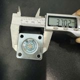  Bánh xe nhựa hoa mai màu đen - pat vuông, có khoá (Bộ 4 cái) 