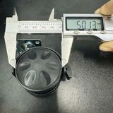  Bánh xe nhựa hoa mai màu đen - pat vuông, có khoá (Bộ 4 cái) 