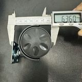  Bánh xe nhựa hoa mai màu đen - pat vuông, có khoá (Bộ 4 cái) 