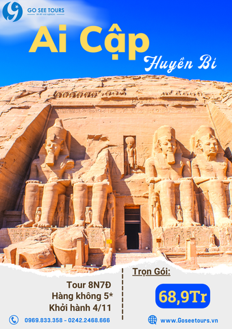 TOUR AI CẬP- DU THUYỀN SÔNG NILE - HÀNG KHÔNG 5* - 8N7Đ