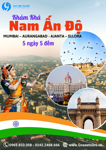 TOUR ẤN ĐỘ MUMBAI – AURANGABAD – AJANTA – ELLORA