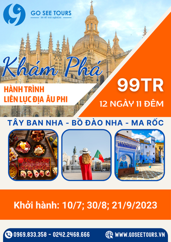 HÀNH TRÌNH LIÊN LỤC ĐỊA ÂU PHI - TÂY BAN NHA - BỒ ĐÀO NHA - MA RỐC - 12N11Đ - BAY QATAR AIRWAYS