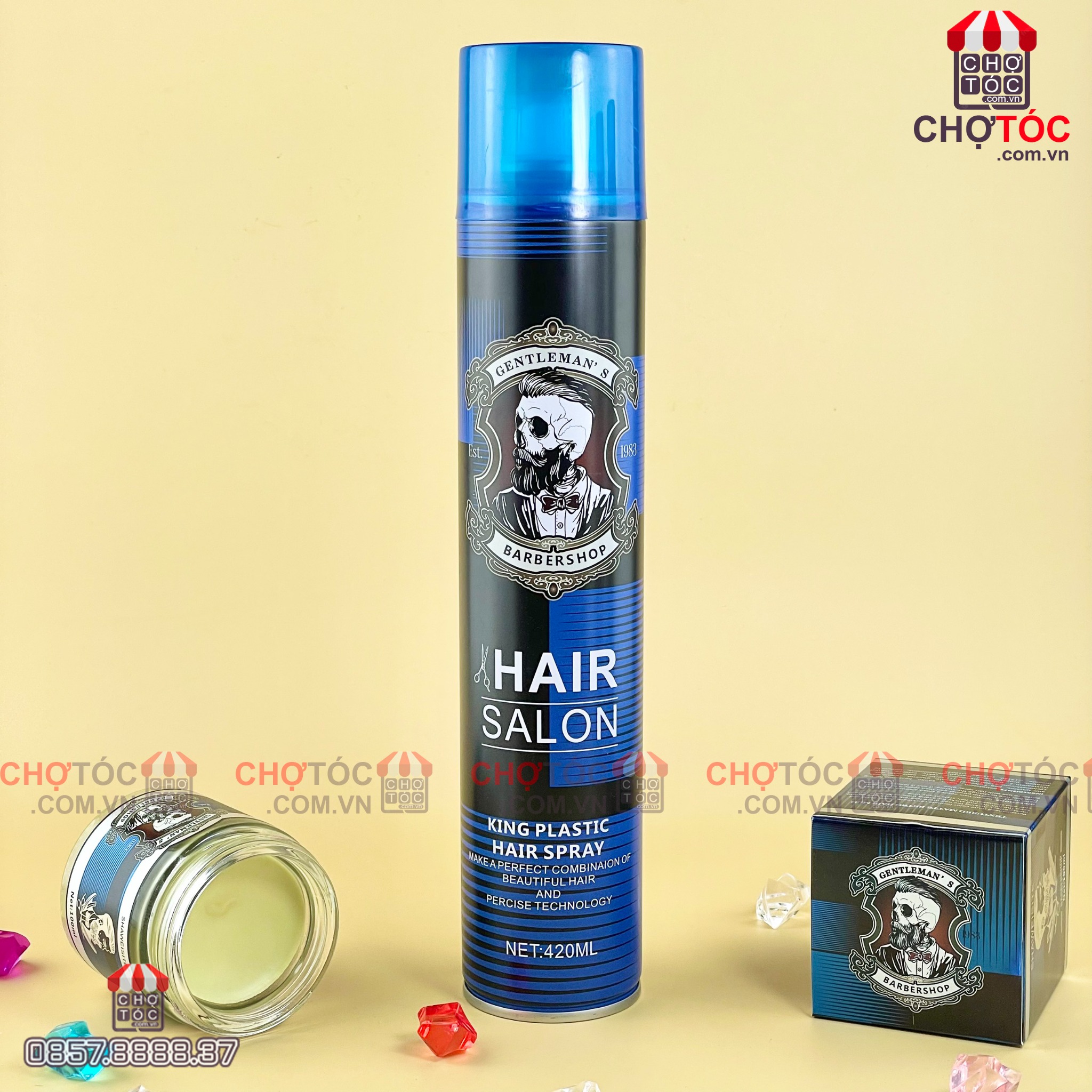 Gôm xịt tóc Hair Salon Gentlemans 420mlGôm xịt tóc Hair Salon Gentlemans  420ml  Chợ Tóc  Mỹ Phẩm Tóc Chính Hãng