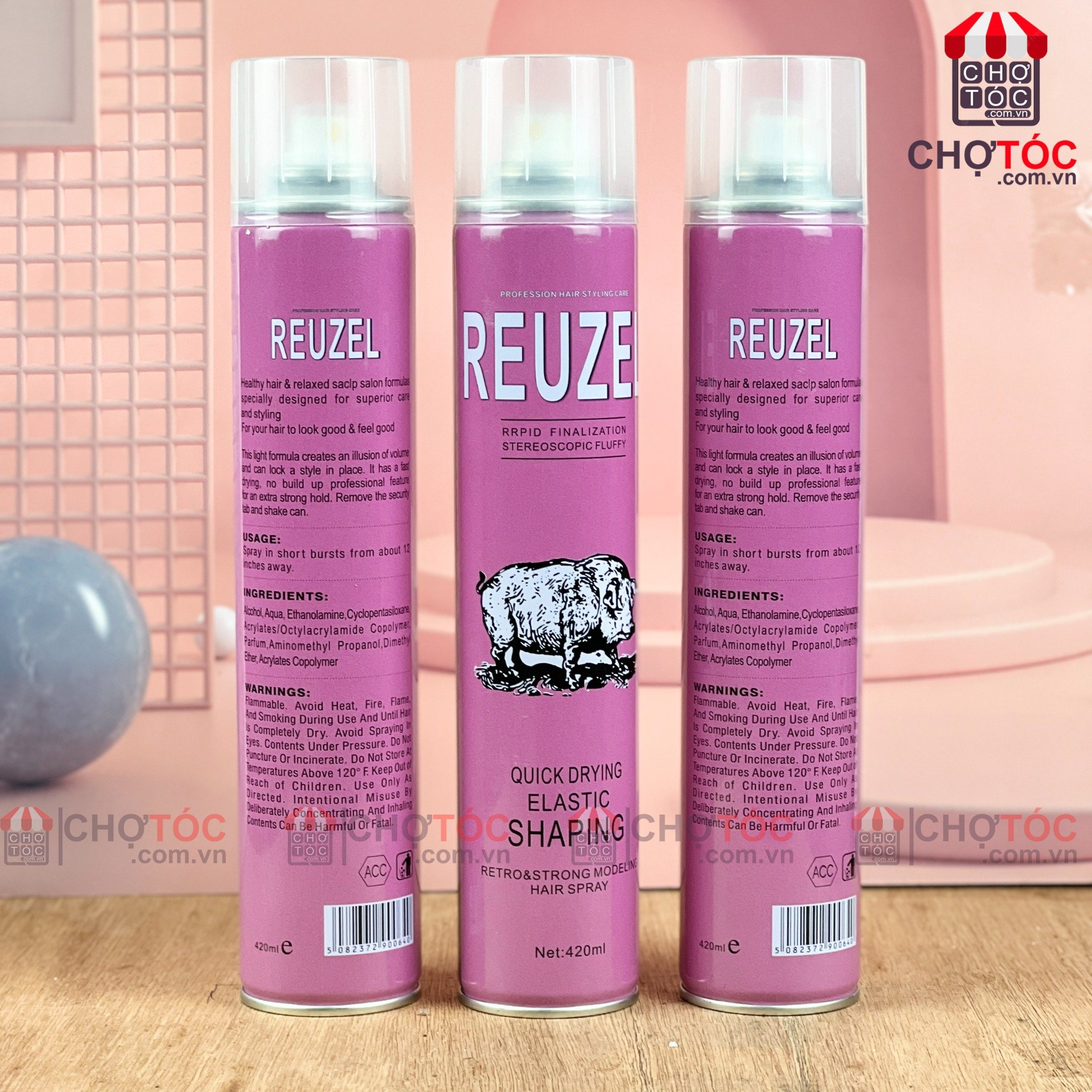 Gôm xịt tóc Reuzel 420mlGôm xịt tóc Reuzel 420ml  Chợ Tóc  Mỹ Phẩm Tóc  Chính Hãng
