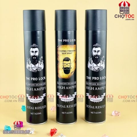 Gôm xịt tóc The Pro Lock High Ampify 320ML  GelWax tạo kiểu tóc   TheFaceHoliccom