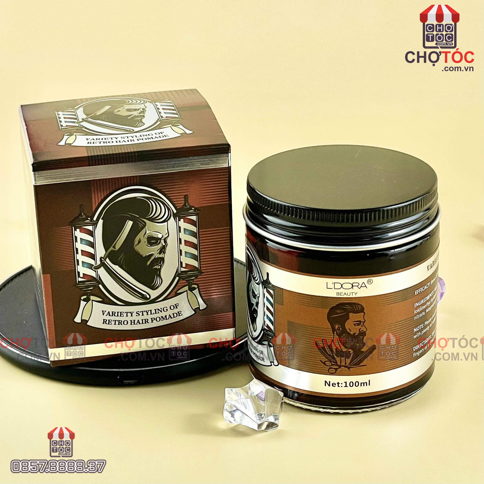 Sáp vuốt tóc pomade Hairsalon Variety 100gSáp vuốt tóc pomade Hairsalon  Variety 100g  Chợ Tóc  Mỹ Phẩm Tóc Chính Hãng