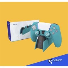 Dock Sạc Tay Cầm PS5 DualSense - SMOS Màu Xanh
