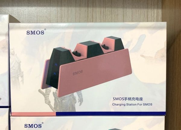 Dock Sạc Tay Cầm PS5 DualSense - SMOS Màu Hồng