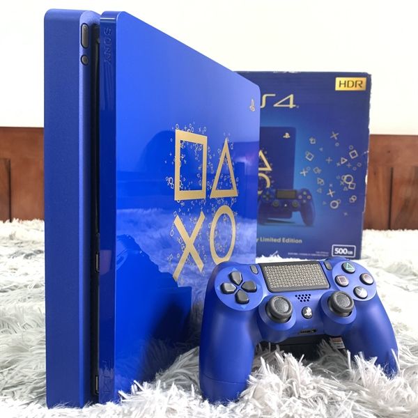 Máy PS4 SLim 500GB Limited Xanh CUH 2117A Hắc Ám - 2nd