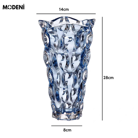  Bình Hoa Pha Lê Aqua – Bình Decor Pha Lê Cao Cấp Lấp Lánh Như Sóng Nước – Trang Trí Bàn Console, Kệ Tủ, Phòng Khách Sang Trọng 