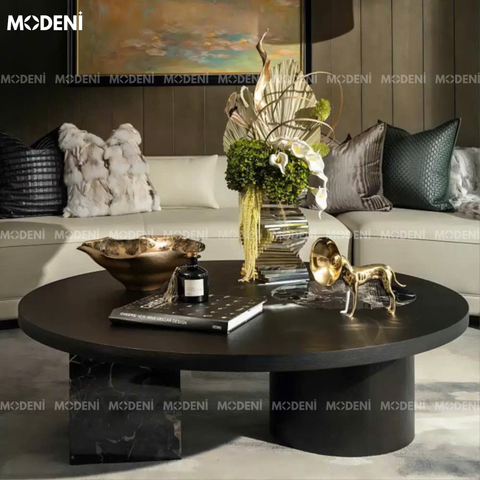 Tô trái cây Verno thủy tinh cao cấp đặt trên tủ console phong cách cổ điển.