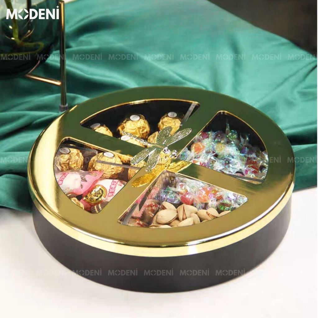 Khay Mứt Tết BlackGold Glory Cao Cấp Sang Trọng