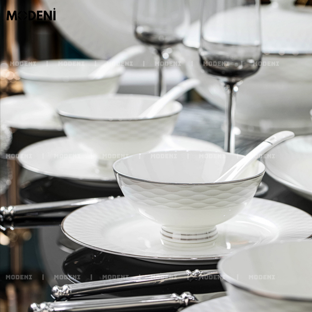 Bộ Chén Đĩa Pristine Phong Cách Cao Cấp Sang Trọng