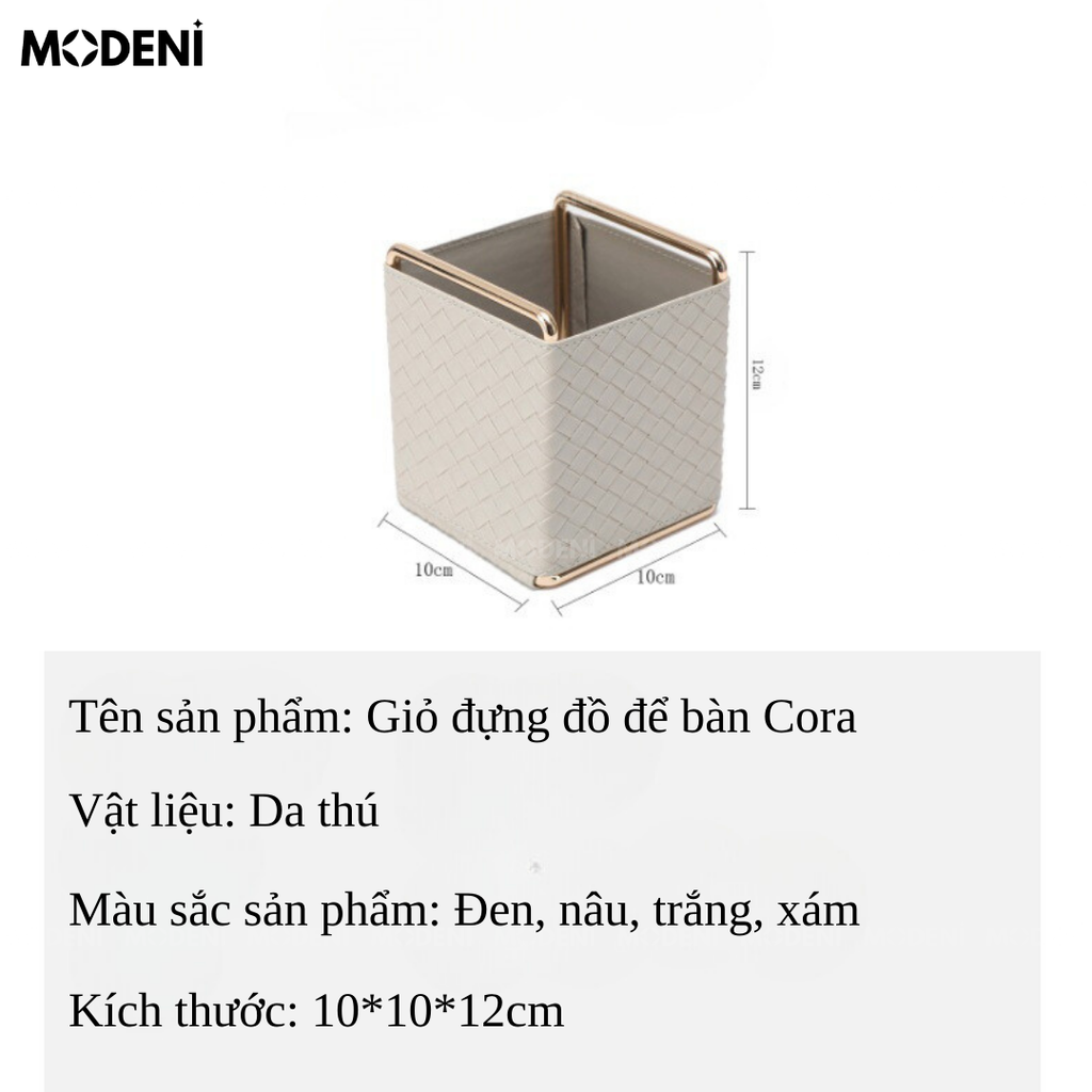Giỏ Đựng Đồ Để Bàn Cora Sang Trọng Hiện Đại