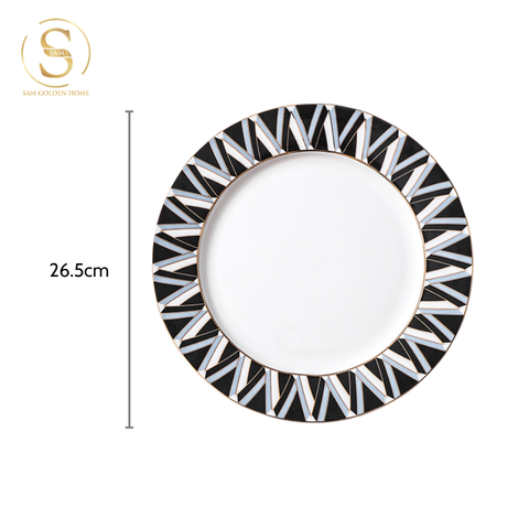  Đĩa Sứ Tráng Men Delis Cỡ Lớn Cao Cấp Sang Trọng 