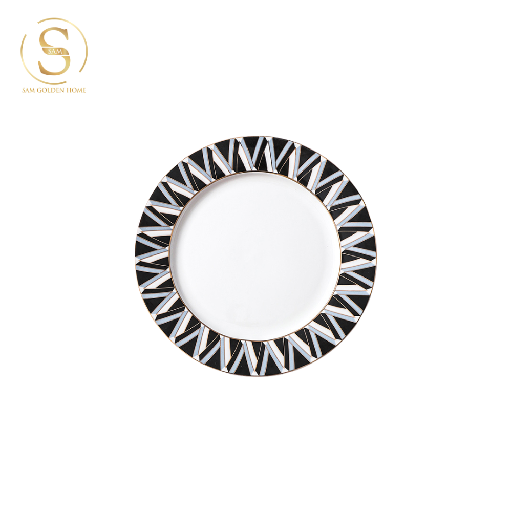 Đĩa Sứ Tráng Men Delis Cỡ Nhỏ Sang Trọng Cao Cấp