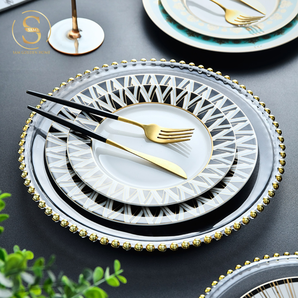 Đĩa Sứ Tráng Men Delis Cỡ Nhỏ Sang Trọng Cao Cấp