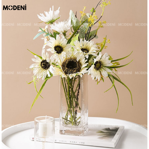 Bình Hoa Thủy Tinh Gleam Cube Trang Trí Sang Trọng