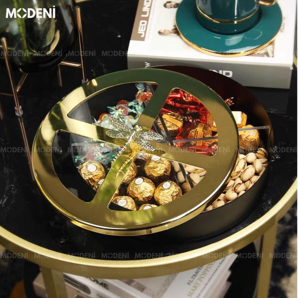 Khay Mứt Tết BlackGold Glory Cao Cấp Sang Trọng