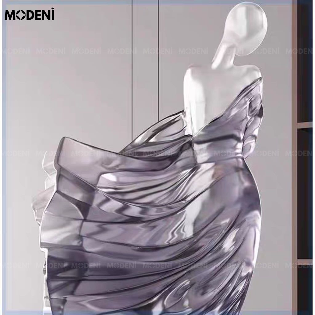 Tượng Breeze decor nghệ thuật cao cấp – Dáng chuyển động mềm mại, tôn vẻ sang trọng cho phòng khách & kệ tủ