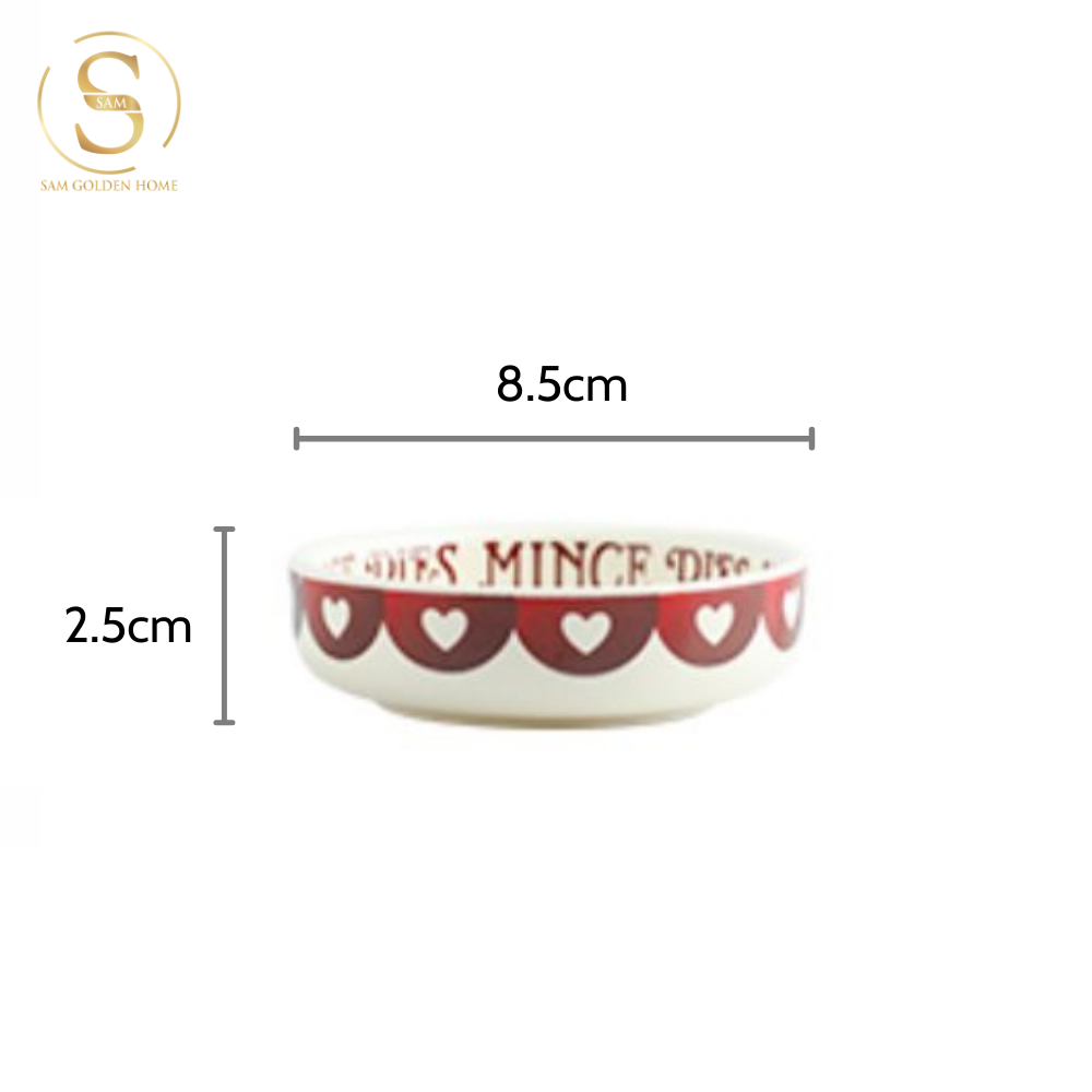Bộ Tô Chén Đĩa Carol Cho Dịp Giáng Sinh Sứ Tráng Men Cao Cấp