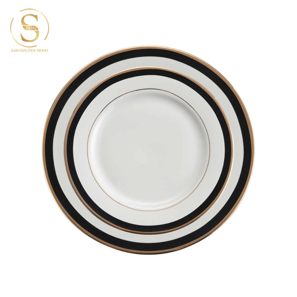 Đĩa Sứ Xương Parista Lớn Cao Cấp Sang Trọng Phong Cách Phương Tây