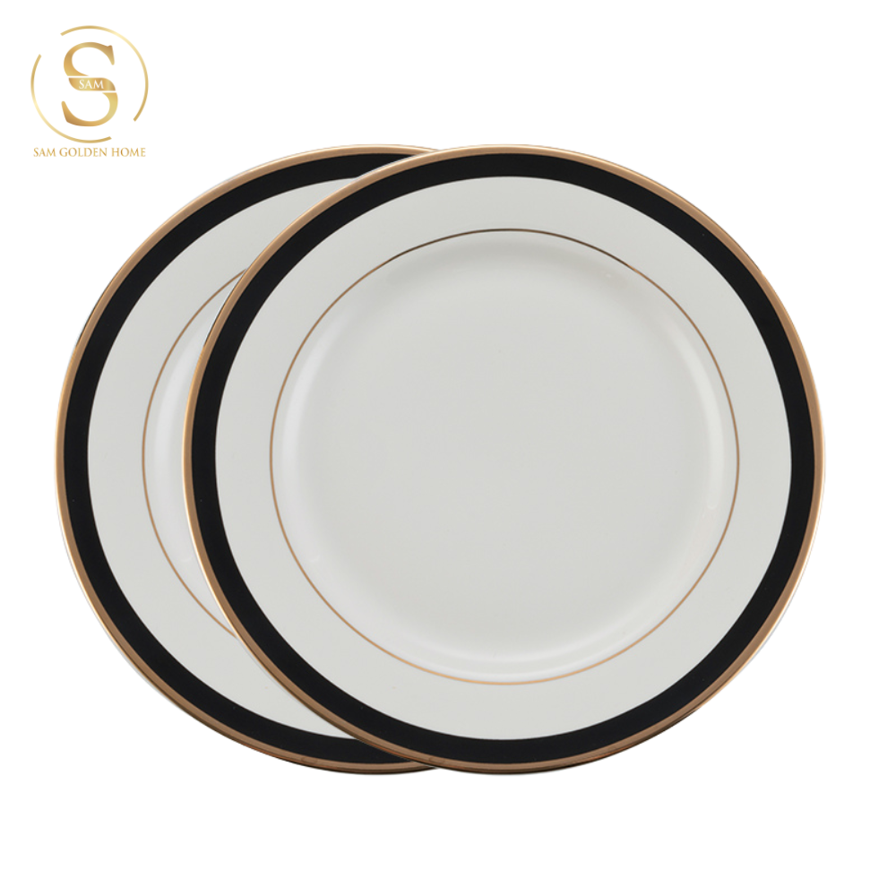 Đĩa Sứ Xương Parista Lớn Cao Cấp Sang Trọng Phong Cách Phương Tây