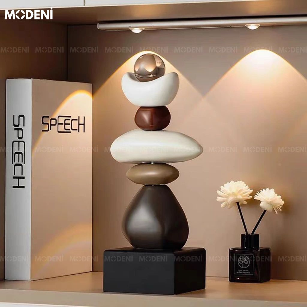 Tượng Balance Nghệ Thuật Hiện Đại – Biểu Tượng Nền Tảng Thành Công – Decor Bàn Làm Việc & Không Gian Thiết Kế Tối Giản